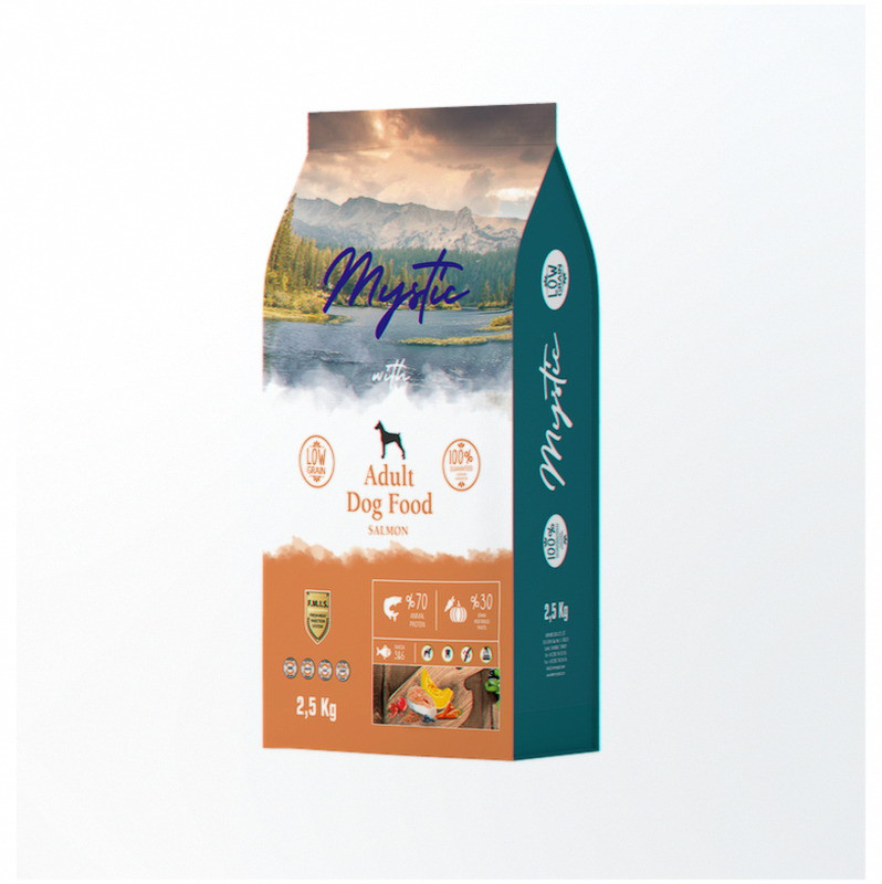 Сухий Корм Mystic Беззерновий для дорослих собак з Лососем 2.5 кг, Оригінал, фото 1