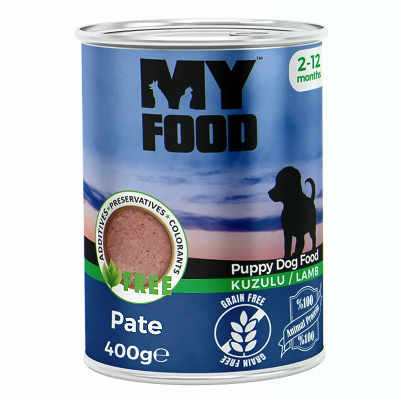 Вологий корм My Food паштет для ЦУЦЕНЯТ з ЯГНЯМ 400гр конс., Оригінал, фото 1