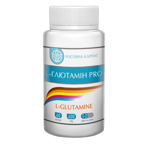 L-глютамін PRO Рослина Карпат 60 капс. по 400 мг