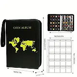 Тримач для монет, альбом для колекціонерів на 200 монет. Футляр для зберігання, фото 4