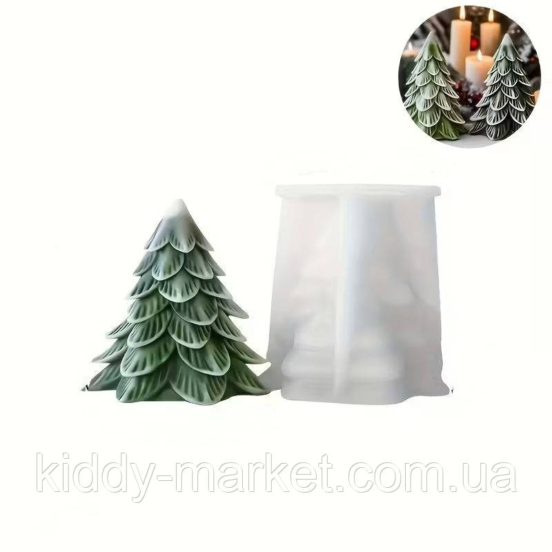 Силіконова форма Ялинка 8,5 см, фото 1