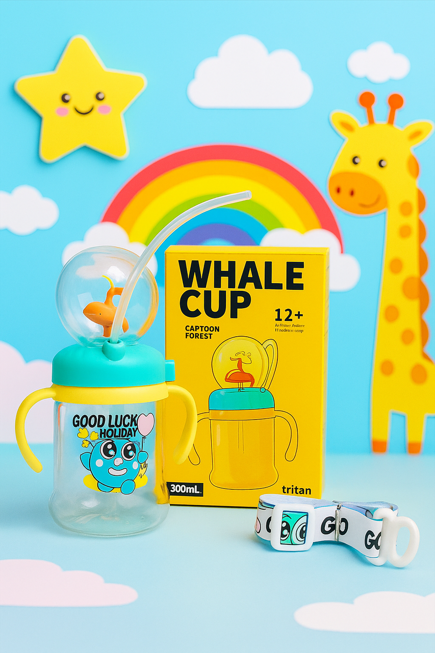 Дитяча непроливайка 300 мл — зручна поїлка для малюків., фото 1