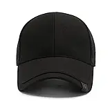 Високоякісні суцільні бейсболки для чоловіків NORTHWOOD чорна, фото 7