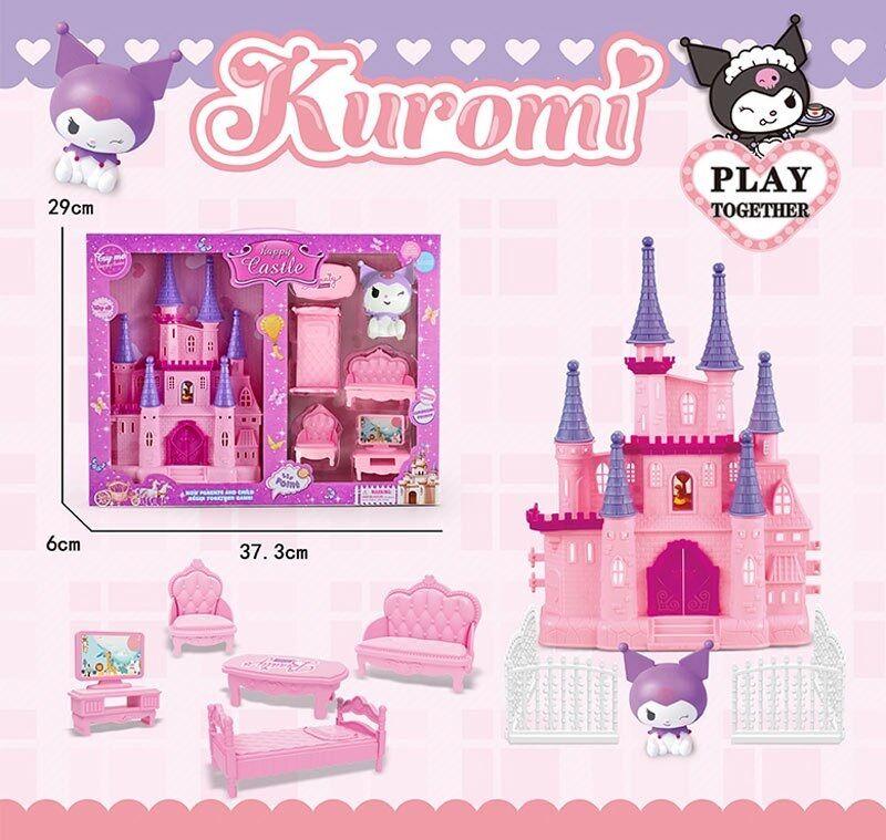 Замок JX 751 KF висота 24см, герой, ліжечко, крісло, диван, парканчик, фото 1