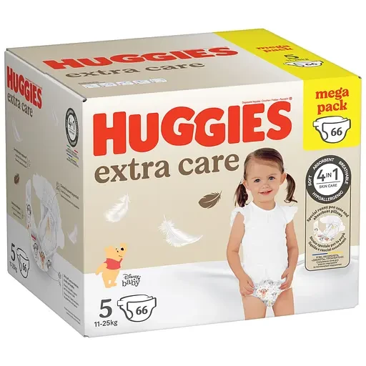 Підгузки Huggies Extra Care Box 5 (11-25 кг), 66 шт., фото 1