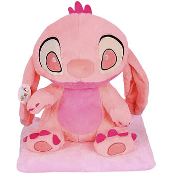 Плед — м'яка іграшка 3 в 1 Стіч рожевий