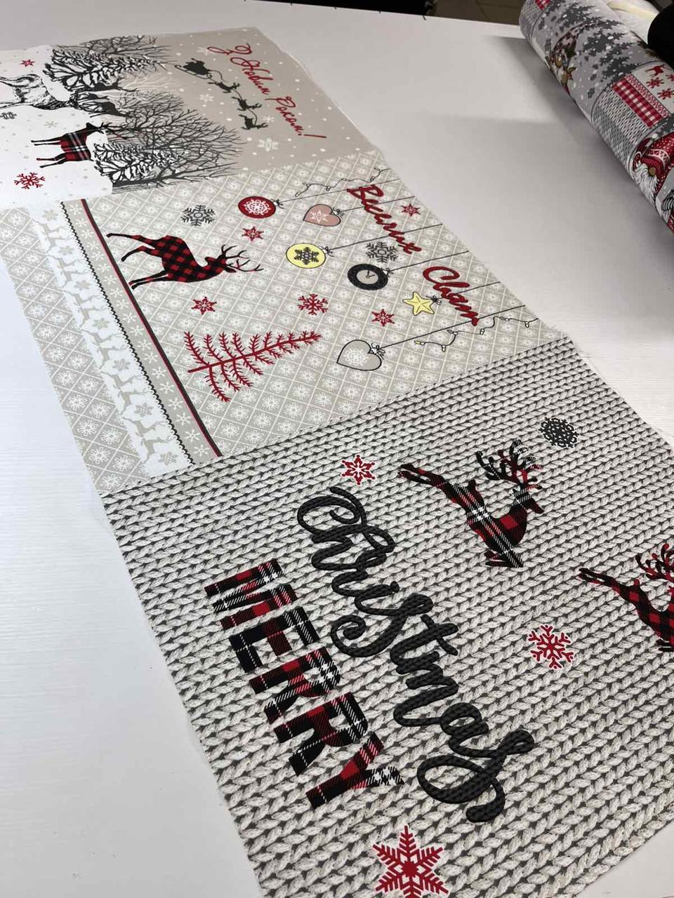 Вафельне полотно Веселих свят, фото 1