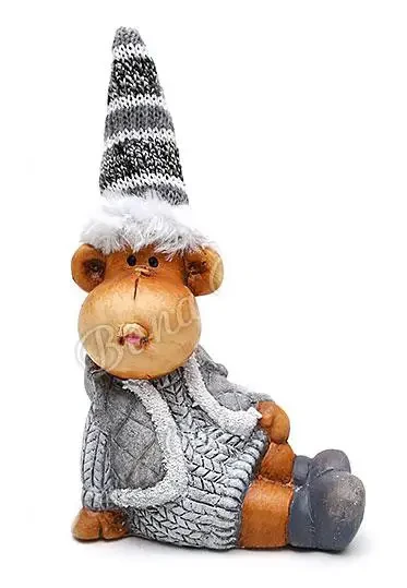 🔥 Розпродаж! Керамічна статуетка Мавпа, 14 см