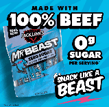 Міні палички із яловичини Jack Link's MrBeast Zero Sugar Mini Beef Sticks Original 12шт, 170г, фото 3