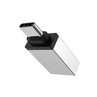 Адаптер BOROFONE BV3 Type-c OTG Adapter сірий