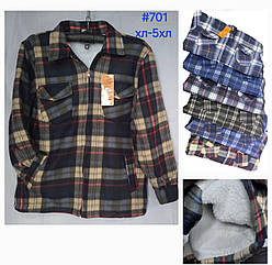 Чоловічі теплі рубашки в клітинку оптом тм Дракон 🐉