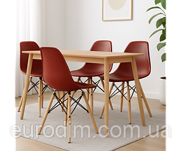 Стілець Тауер Вуд пластиковий коричневий, фото 5