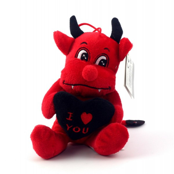 Іграшка Devil with black heart плюшева, фото 1
