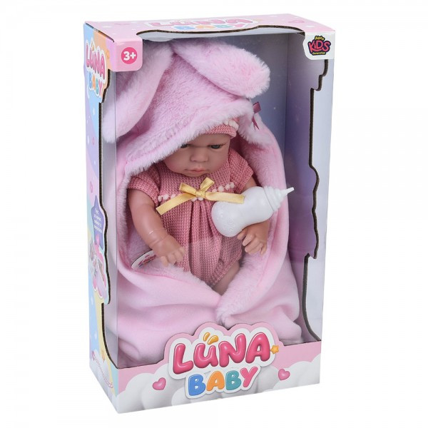 Пупс AKG-0032, 37см, ковдра, пляшечка, фото 1