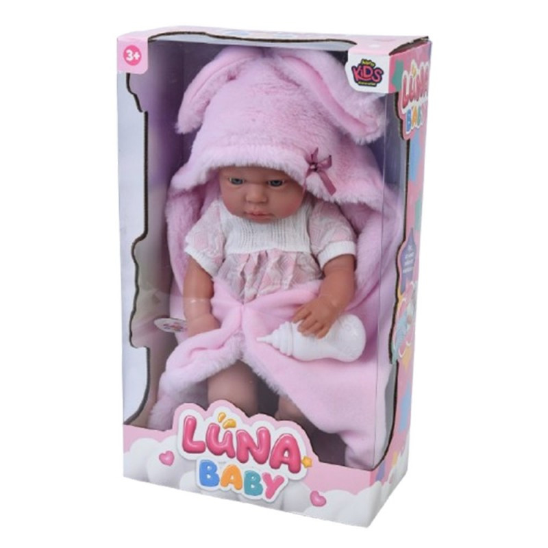 Пупс AKG-0006, 37см, ковдра, пляшечка, фото 1