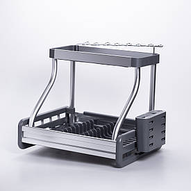 Сушарка для посуду двоярусна з піддоном HP-46-7