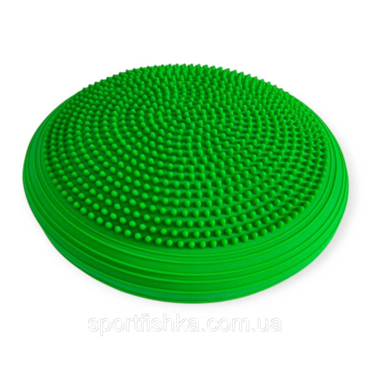 Балансувальний диск масажний діам.33 см висота 6 см зелений, фото 1