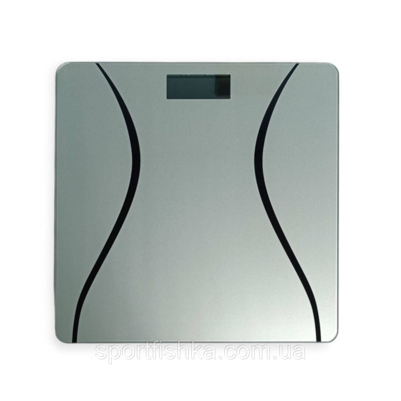 Ваги підлогові електронні квадратні металік до 180 кг СТЕКЛО МЕТАЛ, фото 1