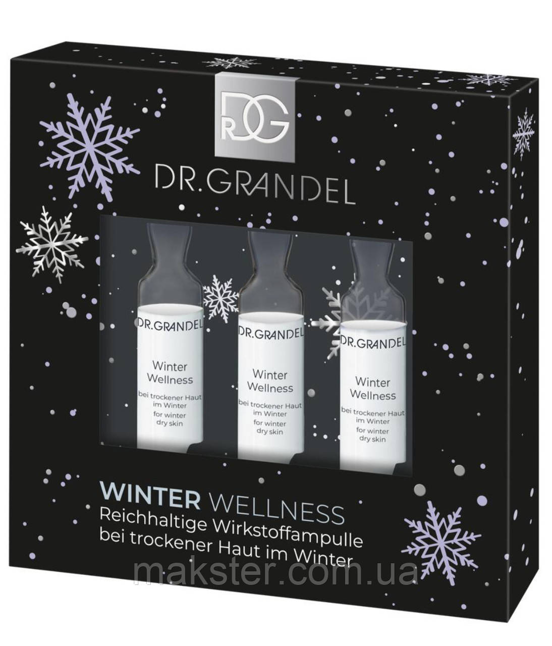 Зимові ампули для живлення сухої шкіри Dr. Grandel, 3×3 мл