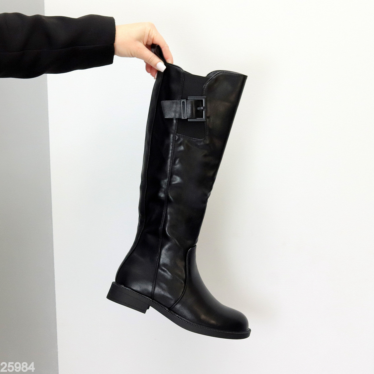 Базові чорні чоботи челсі єврозима низький хід, фото 1