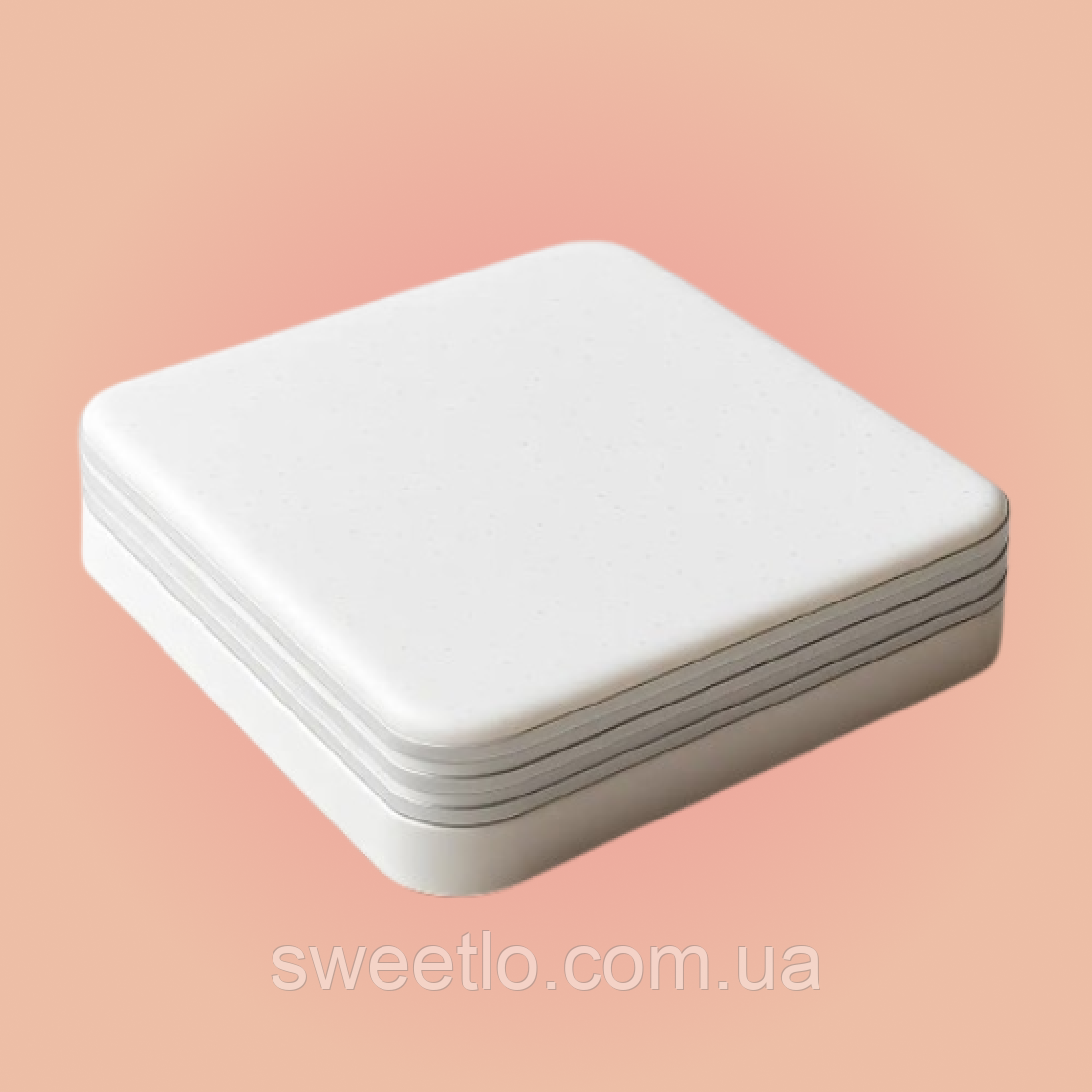 Світильник світлодіодний BIOM BYS-02-18-5 18W 15х15см 5000K білий накладний квадратний безрамочний, фото 1