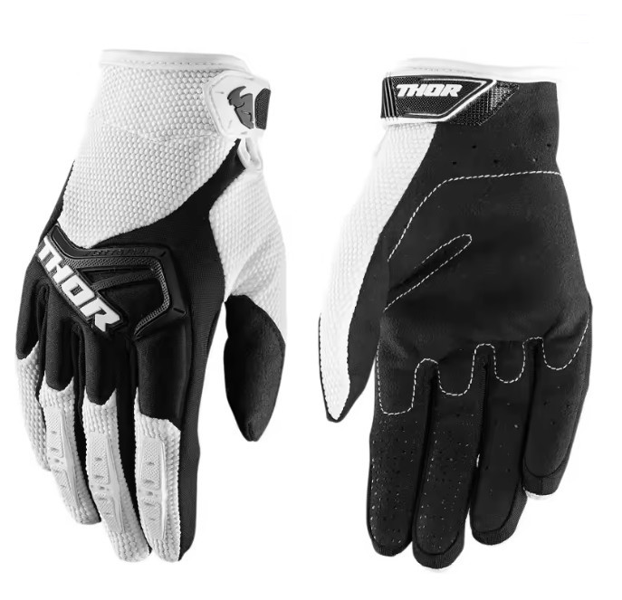 Велоперчатки Thor Ripple MX Glove, чорно-білі, розмір XL