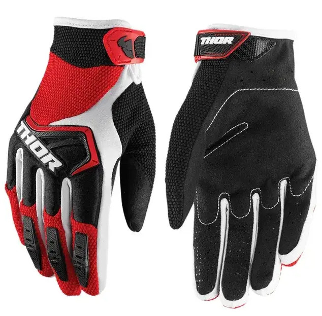 Велоперчатки Thor Ripple MX Glove, чорно-червоні, розмір M