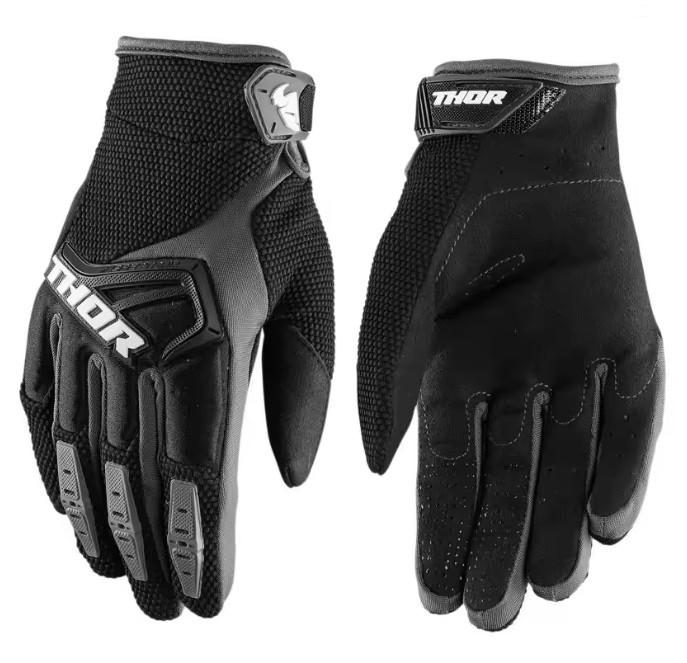 Велоперчатки Thor Ripple MX Glove, чорні з сірим, розмір L