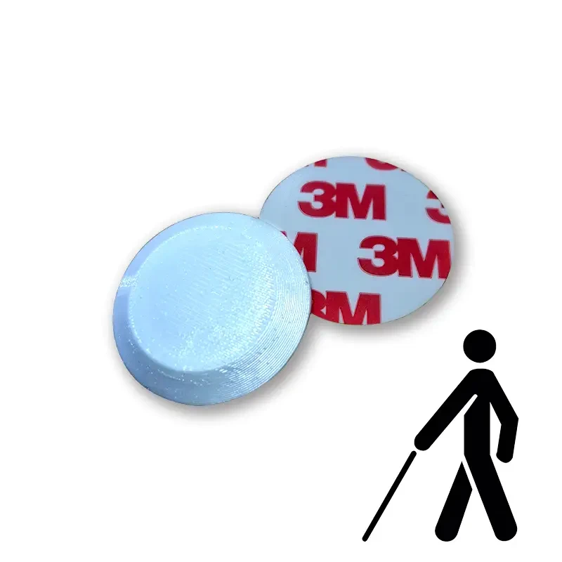 Тактильний індикатор "КОНУС" d33 мм (Білий) (ПЛА)