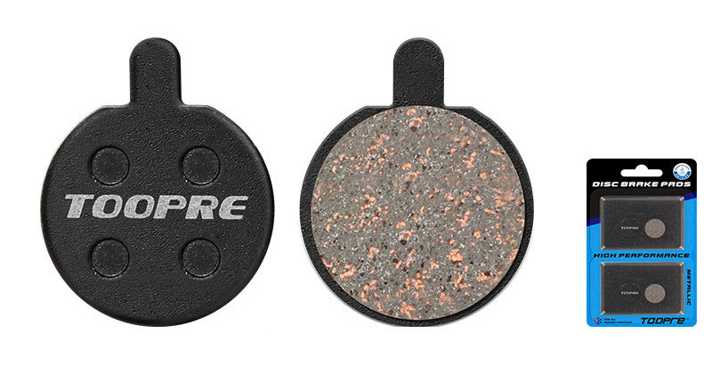 Колодки гальмівні 22,8мм*18,5мм TOOPRE TP-11C, 2 пари (4шт) в одному блістері, фото 1