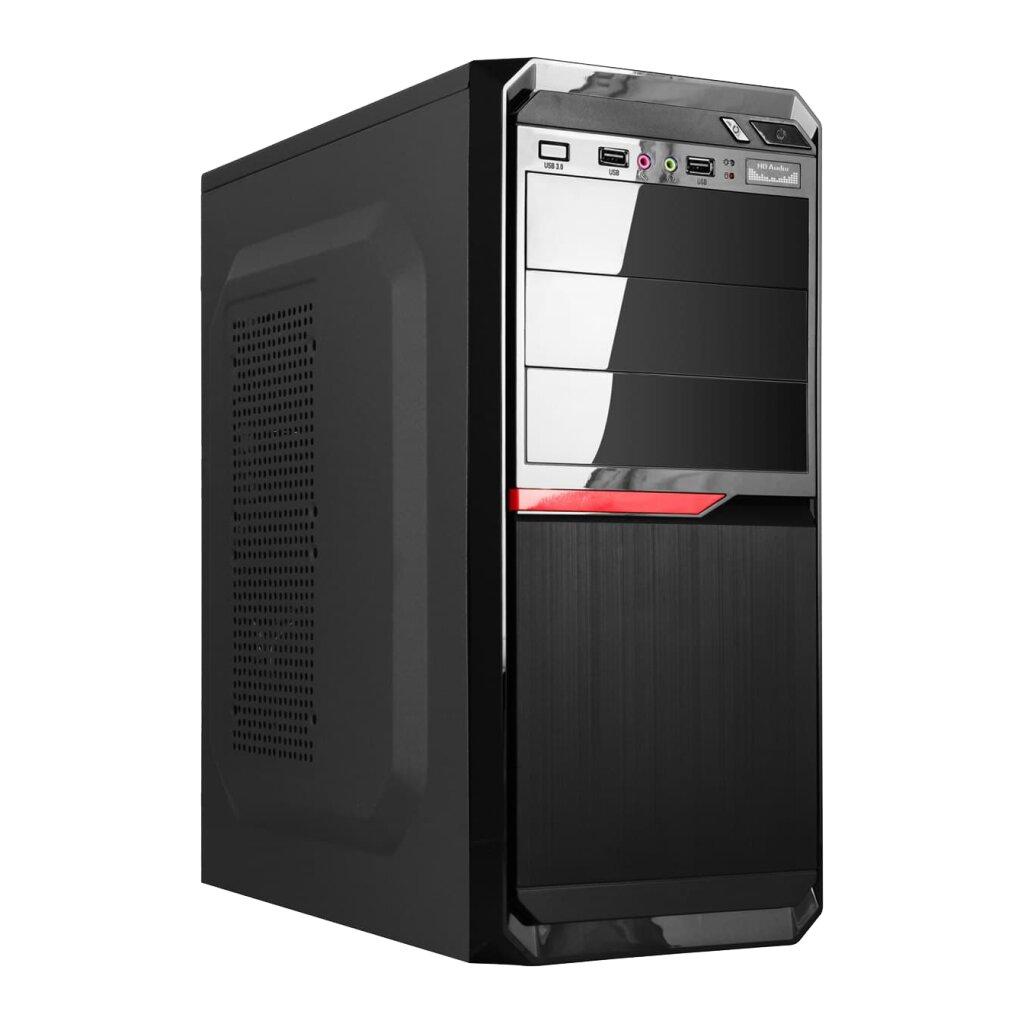 Корпус LP 2111 - 400W 8 см black case chassis cover 2xUSB2.0, 1xUSB3.0, фото 1