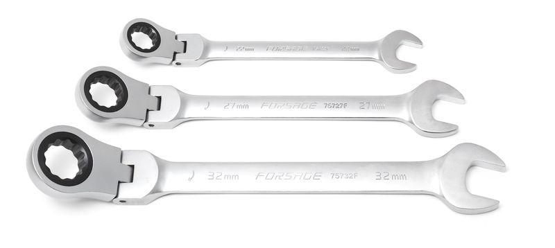 Ключ комбінований тріскачка з шарніром 24мм