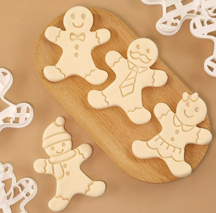 Набір вирубок для печева з 4-х пряничних чоловічків, фото 1