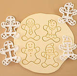 Набір вирубок для печева з 4-х пряничних чоловічків, фото 4