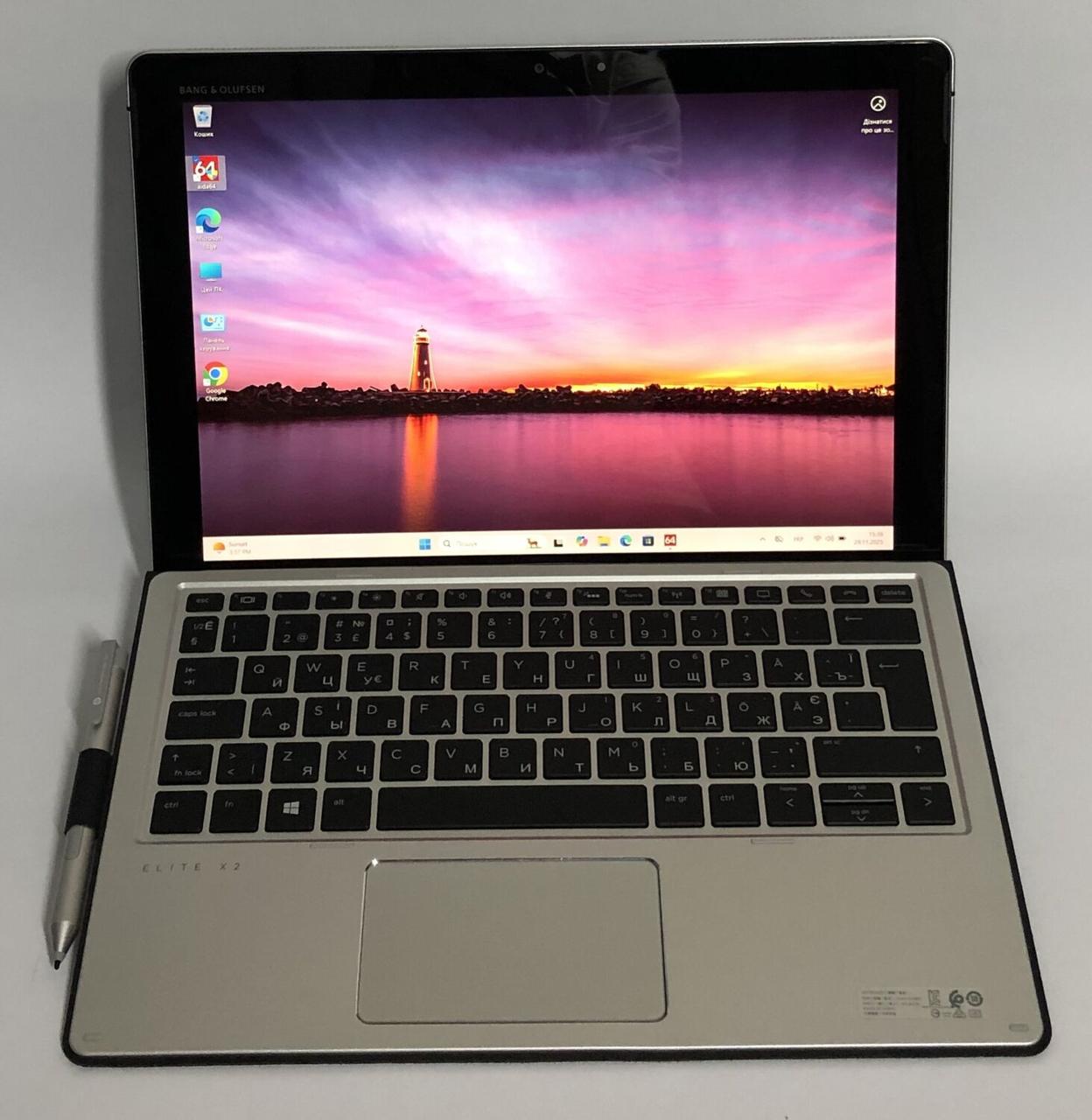 Б/в Нетбук-трансформер HP Elite x2 1012 G2 12.1" 2736x1824 Сенсорний| Core i5-7200U| 8 GB RAM| 256 GB SSD| HD 620