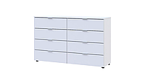 Комод Doros Рон 8 Білий 8 Ящиків 130х38х81 (41516172)