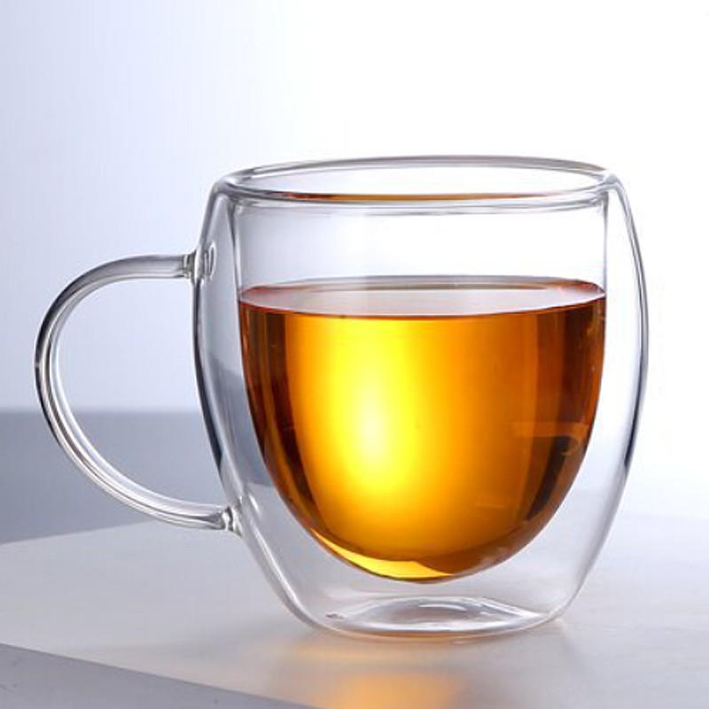 Чашка скляна з подвійними стінками, 250 мл