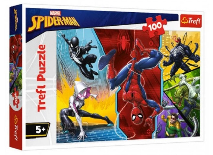 Пазли 100 Spiderman Догори ногами, фото 1