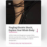 Флогер Roomfun з електростимуляцією, рожево-чорний, фото 9