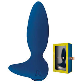 Анальний вібратор Adrien Lastic Little Rocket 2 з керуванням через застосунок, блакитний, 13 х 3.5 см