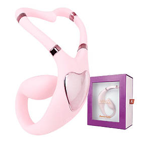 Вібратор для клітора та точки G Adrien Lastic Venus з керуванням через застосунок, рожевий, 13 х 3.5 см