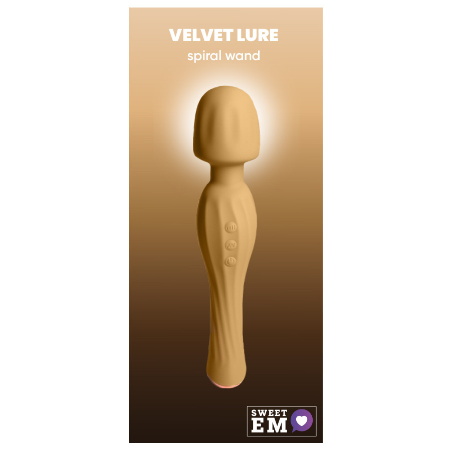 Вібратор-мікрофон Sweet Em Spiral Wand жовтий, 20.8 х 4.4 см, фото 1