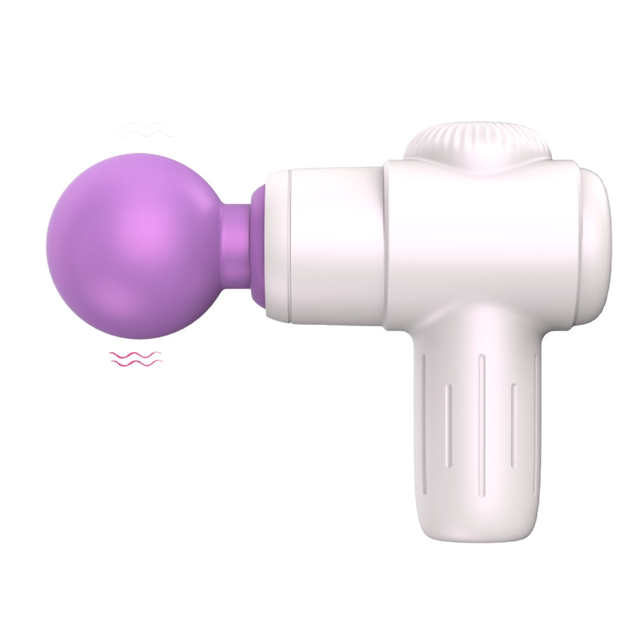 Мінімасажер Every Night Toys Candice як пістолет, біло-фіолетовий, 10.5 х 7.8 см, фото 1