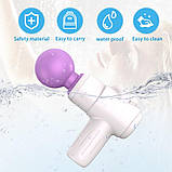 Мінімасажер Every Night Toys Candice як пістолет, біло-фіолетовий, 10.5 х 7.8 см, фото 4