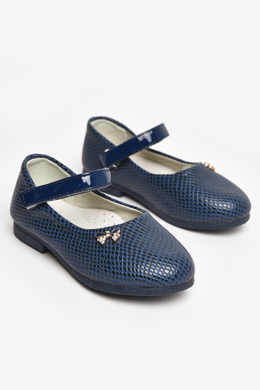 Туфлі для дівчинки темно-синього кольору 208766T Безкоштовна доставка, фото 1