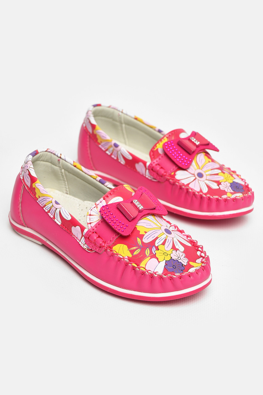 Мокасини дитячі для дівчинки рожевого кольору 208690T Безкоштовна доставка, фото 1
