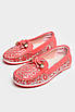 Мокасини дитячі для дівчинки коралового кольору 208691T Безкоштовна доставка, фото 2
