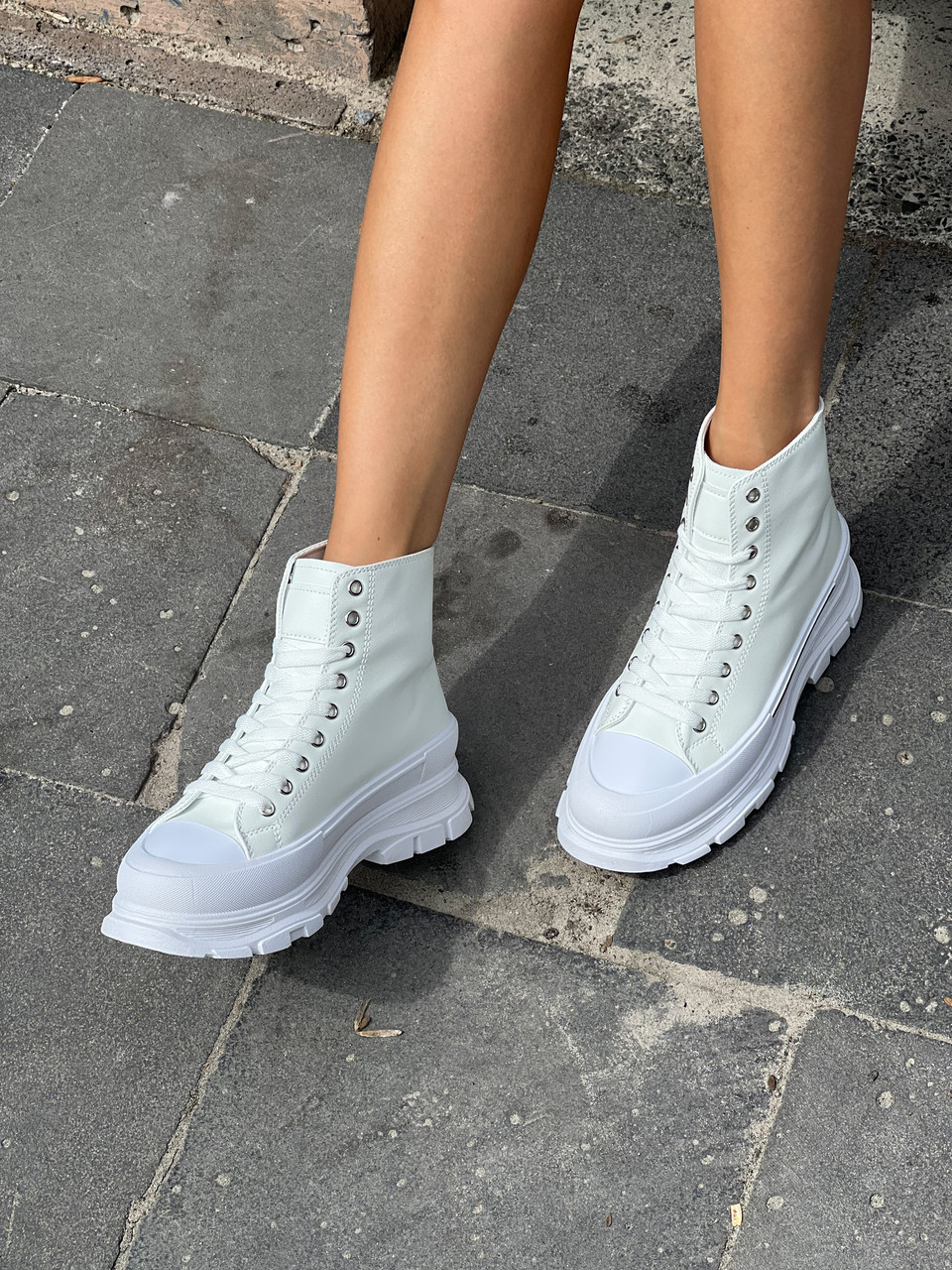 Кросівки Leather White, фото 1