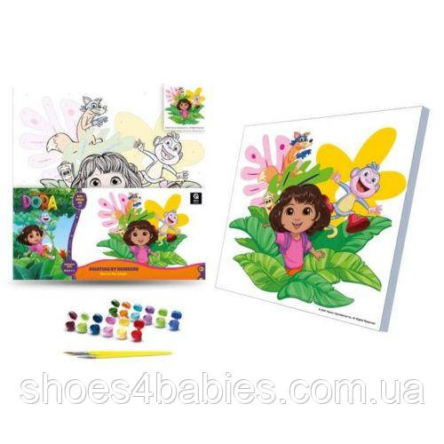 Картина за номерами "Дора в джунглях" (30х30 см)