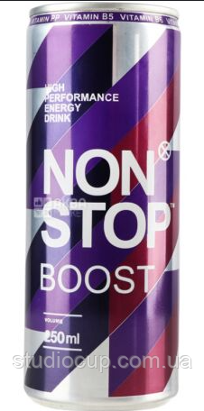 Енергетичний напій NON STOP BOOST 250мл, фото 1